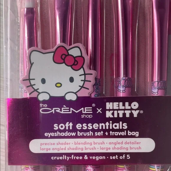 🩷 The Crème Shop x Hello Kitty Make Up Brushes And Lip Care Bundle Brand New 🩷 - Picture 13 of 13